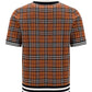 Monogram Motif Check Wool Jacquard Polo Shirt - Birch Brown