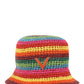 Straw Bucket Hat - Multi
