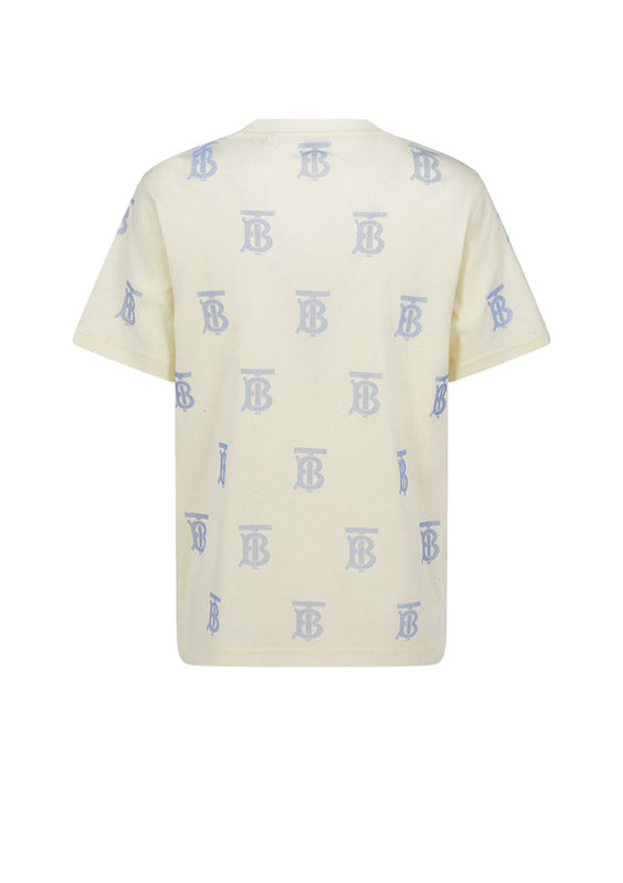 Monogram Motif Cotton T-shirt - Frosted Lemon
