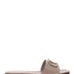 VLOGO Leather Slides - Poudre