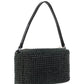 Heiress Medium Pouch Bag in Rhinestone Mesh