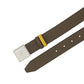Men's Reversible Belt With Two Loops - Brown / Yellow