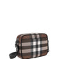 Bio-Based Check Crossbody Bag - Dark Birch Brown