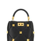 Small Roman Stud The Handle Bag In Nappa - Black