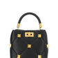 Small Roman Stud The Handle Bag In Nappa - Black