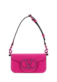 Mini Locò Crossbody Calfskin Bag - Pink PP