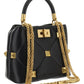 Small Roman Stud The Handle Bag In Nappa - Black
