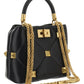 Small Roman Stud The Handle Bag In Nappa - Black
