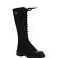 Brushed Leather and Re-Nylon Boots - Black