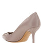 VLogo Signature Embellishment Calfskin Pump - Poudre