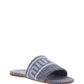 Logo-Jacquard Denim Sandals