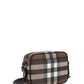 Bio-Based Check Crossbody Bag - Dark Birch Brown