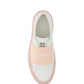 Sneakers In Leather With Givenchy Webbing - White / Powder Pink