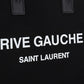 Rive Gauche N/S Tote Bag In Printed Canvas And Leather - Black