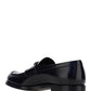 Brushed Leather Loafers - Black