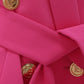 Double-breasted Blazer - Fuchsia