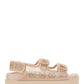 Women's GG Sandal with Crystals - Rose Beige