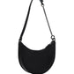 Mini Vlogo Signature Grainy Calfskin Hobo Bag - Black