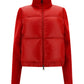 Padded Wool & Mohair Cardigan - Red