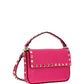 Rockstud Grainy Calfskin Pouch - Pink PP