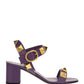 Roman Stud Calfskin Sandal 60MM - Purple