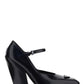 Brushed Leather Pumps - Black
