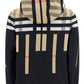 Sliced Check Nylon Hooded Jacket - Archive Beige