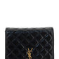 Women's Black Becky Mini Chain Bag In Quilted Patent Leather - Black