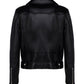 Leather Biker Jacket - Black