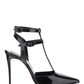 Maravilla T-Strap 100 Patent Pump - Black
