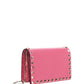 Rockstud Calfskin Pouch - Pink