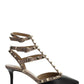 Rockstud Caged Pump 65mm - Black / Nude