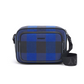 Check Cotton Crossbody Bag - Oceanic Blue