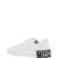 Logo-Print Sole Sneakers - White