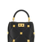 Small Roman Stud The Handle Bag In Nappa - Black