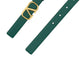 Reversible Vlogo Signature Belt In Shiny Calfskin 20MM- Green / Blue