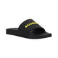 Pool Slide Sandals - Black / Yellow