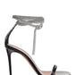 Giorgia Crystal Ankle Wrap Sandal - Black