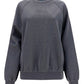 Oversized Logo Jersey Sweatshirt - Grey