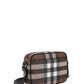 Bio-Based Check Crossbody Bag - Dark Birch Brown