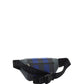 Check Cotton Sonny Bum Bag - Oceanic Blue