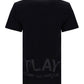 Tonal Heart Print T-shirt - Black.