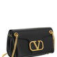 Stud Sign Nappa Shoulder Bag - Black