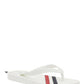 Rubber Stripe Flip Flop - White