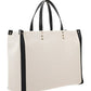 Small VLTN Print Canvas Tote Bag - Ivory
