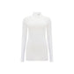 Jersey Turtleneck Top - White