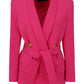 Double-breasted Blazer - Fuchsia