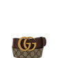 GG Double G Buckle Belt - Brown