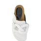 Chain Loafer Mules - White
