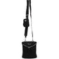 Re-Nylon and Leather Shoulder Bag - Black